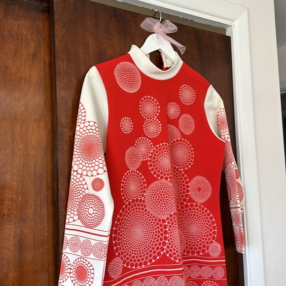Vintage tomato red 60’s mod tunic - Picture 4 of 7